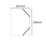Trieur agrafé 3 rabats avec élastiques 12 compartiments Tekso - A4