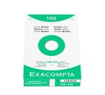 Fiches bristol, 100 x 150 mm, quadrillé, blanc