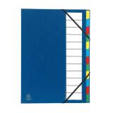 Trieur rigide Ordonator dos extensible 12 compartiments - Bleu