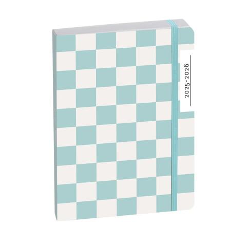 Agenda Forum Damier 12 x 17 cm Journalier Août 2025 à Juillet 2026 - Visuel