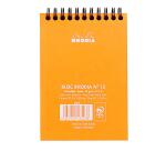 Bloc reliure intégrale Rhodia Classic 10,5x14,8 cm 80 feuillets dot microperforé 80g - Orange