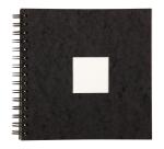 Carnet de Voyage aquarelle spiralé 20F 20x20cm 300g - Noir