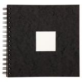 Carnet de Voyage aquarelle spiralé 20F 20x20cm 300g - Noir
