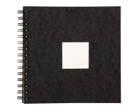 Carnet de Voyage aquarelle spiralé 20F 20x20cm 300g - Noir