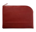 Rhodiarama pochette zippée en simili cuir - taille L (21x28 cm) - Lie de vin