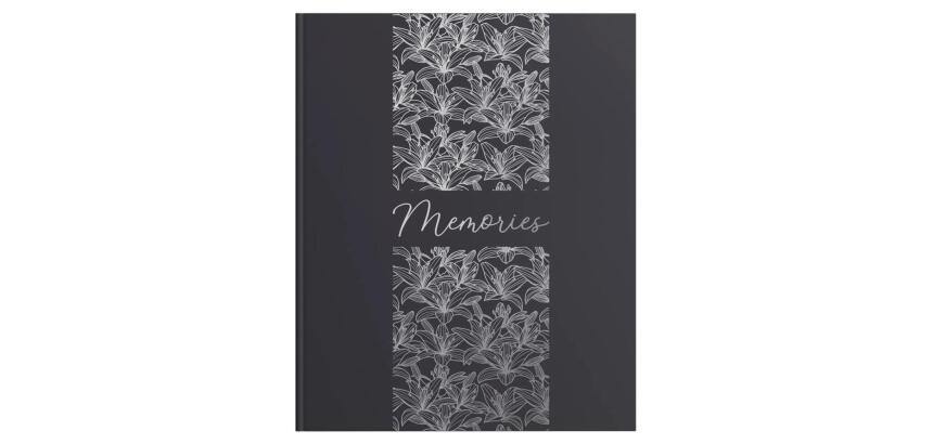 Exacompta Titane Guest Book, 100 Pages, Silver Edges