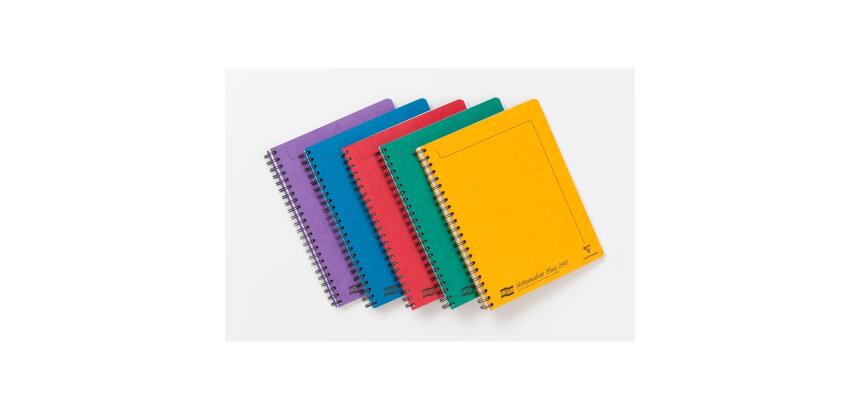 Notemaker+ Europa cahier reliure intégrale A4+ 240 pages détachables perforé 4 trous ligné + marge - Assortiment A