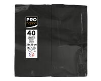 Paquet de 40 serviettes micro gaufrées ouate 2 plis - pliées 1/8