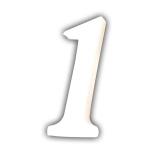 Petit chiffre 1 12cm - Blanc