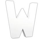 Lettre W 20,5cm - Blanc