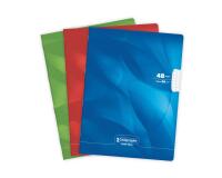 Cahier piqué 8000 CARTE 24x32 cm 48 pages grands carreaux 90 g - Assortis