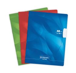 Cahier piqué 8000 CARTE 24x32 cm 48 pages grands carreaux 90 g - Assortis