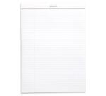 Bloc agrafé Rhodia N°19 21x31,8 cm 80 feuillets ligné avec marge 80g - Blanc