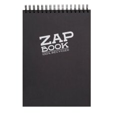 Zap Book bloc spiralé 160F A4 80g - Noir