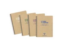 Project book Uninotes carnet recyclé reliure intégrale A5+ 160 pages détachables petits carreaux + 3 intercalaires - Assortis