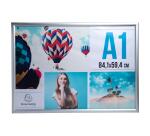 Cadre mural aluminium A1 - Argent