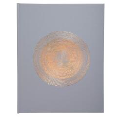 Guest book 100p gold 27x22 Ellipse grey