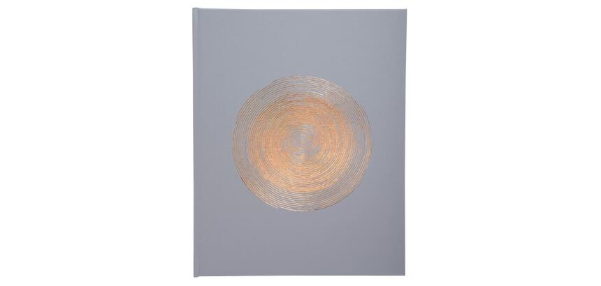 Guest book 100p gold 27x22 Ellipse grey