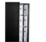 Clasificadores Ordonator ® lomo extensible pestañas impresas Tapa rígida - Tamaño: 25x33 cm para: A4