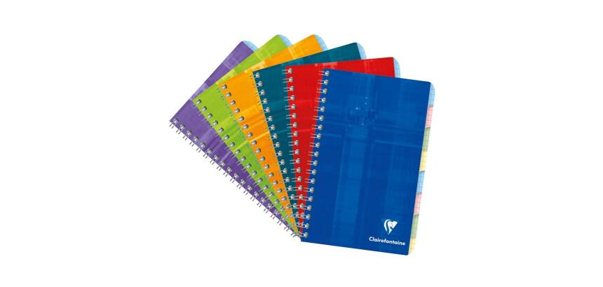 Répertoire libre reliure intégrale 11x17cm 96 pages petits carreaux Couleur aléatoire - Assortis