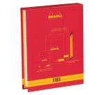Coffret Rhodia coloR (3 blocs agrafés coloR ligné + 2 crayons) - Framboise