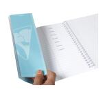 Carnet de vocabulaire reliure intégrale Koverbook A5 100 pages ligné + marge centrale couverture polypropylène transparent - Incolore