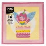 Paquet de 16 serviettes ouate 2 plis - 33x33 cm
