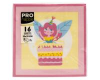 Paquet de 16 serviettes ouate 2 plis - 33x33 cm