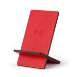 Rhodiarama support pour téléphone mobile simili cuir italien 13x8x8,5 cm - Coquelicot