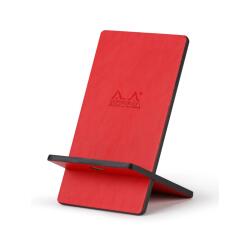 Rhodiarama support pour téléphone mobile simili cuir italien 13x8x8,5 cm - Coquelicot