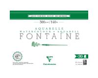 Fontaine bloc collé 4 côtés 20F 23x31cm 300g grain torchon