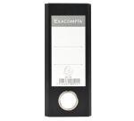 Classeur à levier papier marbre gris dos de 70mm - A5 horizontal. - Gris-dos noir