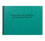 Piqûre 27x38cm - Journal des Recettes Dépenses des Professions libérales 80 pages (version français)