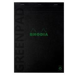 Schrijfblok GREENPAD, A4+, geruit, zwart