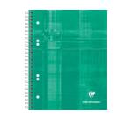 Bind'O Block cahier reliure intégrale A5+ 180 pages détachables perforées 6 trous ligné + cadre en-tête - Assortis