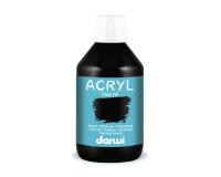 Darwi Flacon de 250 ml de Peinture Acrylique Universelle Nacrée - Noir