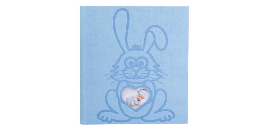 Album photo livre 60 pages blanches lapin Teddy - Bleu