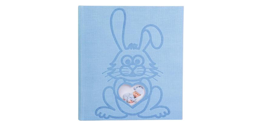 Álbum de fotografías para bebés TEDDY LAPIN 29x32 cm - 300 fotos 60 páginas - Azul