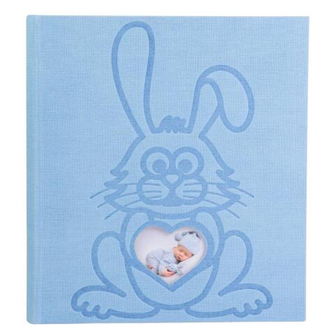 Álbum de fotografías para bebés TEDDY LAPIN 29x32 cm - 300 fotos 60 páginas - Azul