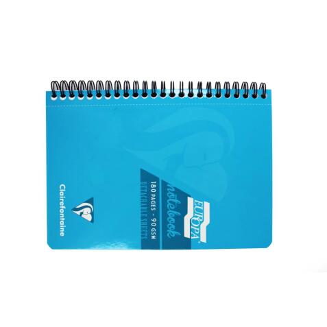 Carnet reliure intégrale EUROPA GLOSSY A5 180 pages détachables micro-perforées ligné + marge