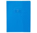 Protège-cahiers grain losange PVC 18/100ème avec porte-étiquette 24x32 cm