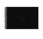 Rhodia Touch Watercolor Book, papier grain fin 100% coton 300g - A5 paysage, 40 pages - Noir