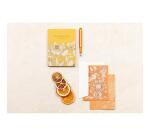 Jardin des Sens, Set de correspondance 12x16,5 cm contenant 8 cartes simples 11x15,5 cm assorties et 8 enveloppes Pollen C6 blanc naturel