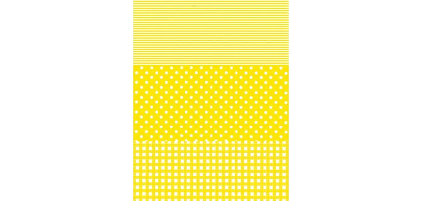 * Pochette 3 Feuilles Identiques Ref 545 - Jaune