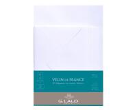 Ensemble Vélin de France 10 feuilles A5 et 5 enveloppes C6 - Blanc