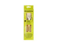 Pack de 3 pinceaux pure soie - Beige