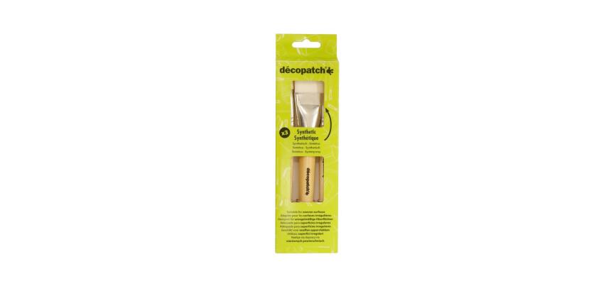 Pack de 3 pinceaux pure soie - Vert