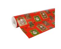 Alliance 60g, rl 50x0,7m PèreNoël mosaïc - Rouge