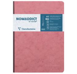 Carnet brochure Age Bag A5 192 pages petits carreaux - Rose antique