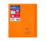 Cahier piqué Koverbook 17x22 cm 96 pages petits carreaux couverture polypropylène 100% recyclé
